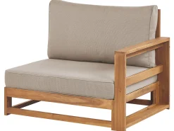 Beliani 5-Istuttava Ulkosohvaryhma Akaasia Vaalea Puu Timor Ii Store