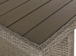 Beliani 5-Istuttava Ulkosohvaryhma Polyrottinki Ruskeanharmaa Bardi Online