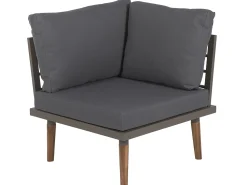 Beliani 5-Istuttava Ulkosohvaryhma Akasiapuu Harmaa Corato Fashion