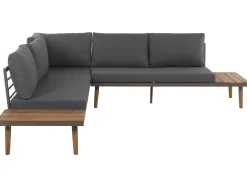 Beliani 5-Istuttava Ulkosohvaryhma Akasiapuu Harmaa Corato Fashion