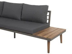 Beliani 5-Istuttava Ulkosohvaryhma Akasiapuu Harmaa Corato Fashion