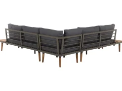 Beliani 5-Istuttava Ulkosohvaryhma Akasiapuu Harmaa Corato Fashion