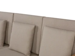 Beliani 7-Istuttava Ulkosohvaryhma Sertifioitu Akaasia Vaalea Puu Pataja Discount