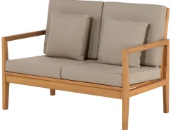 Beliani 7-Istuttava Ulkosohvaryhma Sertifioitu Akaasia Vaalea Puu Pataja Discount