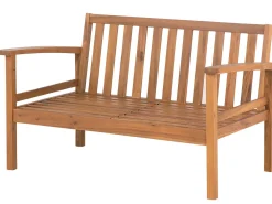 Beliani 4-Istuttava Ulkosohvaryhma Akaasia Vaalea Puu Manila Fashion