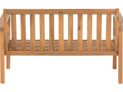 Beliani 4-Istuttava Ulkosohvaryhma Akaasia Vaalea Puu Manila Fashion