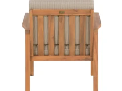 Beliani 4-Istuttava Ulkosohvaryhma Akaasia Vaalea Puu Manila Fashion