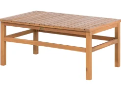 Beliani 4-Istuttava Ulkosohvaryhma Akaasia Vaalea Puu Manila Fashion