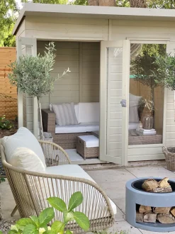 Beliani 5-Istuttava Ulkosohvaryhma Polyrottinki Valkoinen Belluno Discount