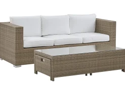 Beliani 5-Istuttava Ulkosohvaryhma Polyrottinki Valkoinen Belluno Discount