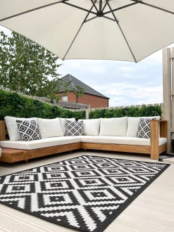 Beliani 5-Istuttava Ulkosohvaryhma Akasiapuu Vasenk. Valkoinen Marettimo Cheap