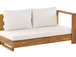 Beliani 5-Istuttava Ulkosohvaryhma Akasiapuu Vasenk. Valkoinen Marettimo Cheap