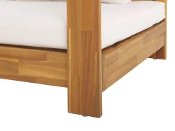 Beliani 5-Istuttava Ulkosohvaryhma Akasiapuu Vasenk. Valkoinen Marettimo Cheap