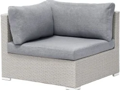 Beliani 4-Istuttava Ulkosohvaryhma Polyrottinki Oikeak. Vaaleanharmaa Sano Ii Clearance