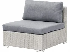 Beliani 4-Istuttava Ulkosohvaryhma Polyrottinki Oikeak. Vaaleanharmaa Sano Ii Clearance