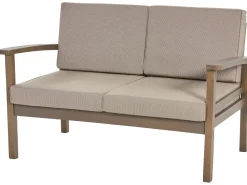 Beliani 4-Istuttava Ulkosohvaryhma Akaasia Tumma Puu Manila Shop