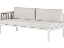 Beliani 4-Istuttava Ulkosohvaryhma Alumiini Vasenk. Valkoinen/Ruskea Borello Best