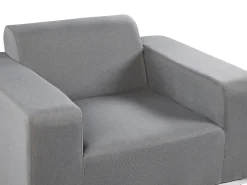 Beliani 5-Istuttava Ulkosohvaryhma Kangas Harmaa/Valkoinen Rovigo Cheap