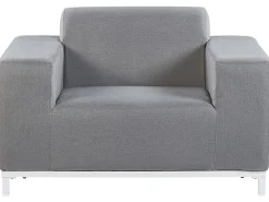 Beliani 5-Istuttava Ulkosohvaryhma Kangas Harmaa/Valkoinen Rovigo Cheap