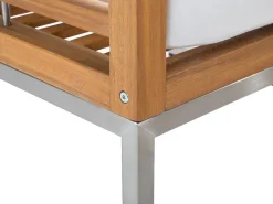 Beliani 4-Istuttava Ulkosohvaryhma Akasiapuu Valkoinen Bermuda Best Sale