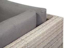 Beliani 5-Istuttava Ulkosohvaryhma Polyrottinki Harmaa Lanciano Cheap