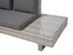 Beliani 5-Istuttava Ulkosohvaryhma Polyrottinki Harmaa Lanciano Cheap