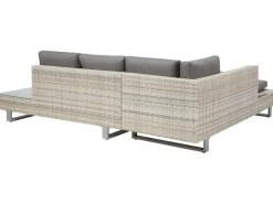 Beliani 5-Istuttava Ulkosohvaryhma Polyrottinki Harmaa Lanciano Cheap