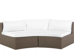 Beliani 9-Istuttava Ulkosohvaryhma Polyrottinki Ruskea Severo Best Sale