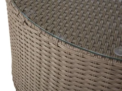 Beliani 9-Istuttava Ulkosohvaryhma Polyrottinki Ruskea Severo Best Sale