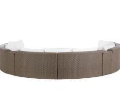 Beliani 9-Istuttava Ulkosohvaryhma Polyrottinki Ruskea Severo Best Sale