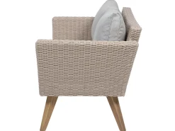 Beliani 4-Istuttava Ulkosohvaryhma Polyrottinki Harmaa Vittoria Sale