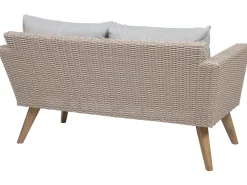 Beliani 4-Istuttava Ulkosohvaryhma Polyrottinki Harmaa Vittoria Sale