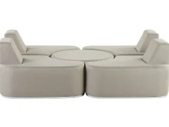 Beliani 4-Istuttava Ulkosohvaryhma Kangas Vaaleanharmaa Fabro Shop