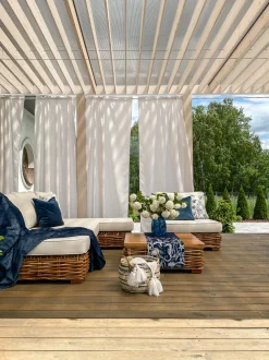 Beliani 4-Istuttava Ulkosohvaryhma Rottinki Vasenk. Luonnonvari Varallo Clearance