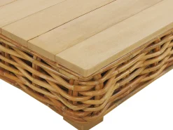 Beliani 4-Istuttava Ulkosohvaryhma Rottinki Vasenk. Luonnonvari Varallo Clearance