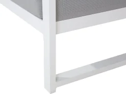 Beliani 6-Istuttava Ulkosohvaryhma Alumiini Valkoinen/Harmaa Castella Online