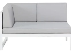 Beliani 6-Istuttava Ulkosohvaryhma Alumiini Valkoinen/Harmaa Castella Online