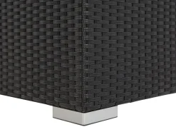 Beliani 4-Istuttava Ulkosohvaryhma Polyrottinki Oikeak. Musta Sano Ii Clearance