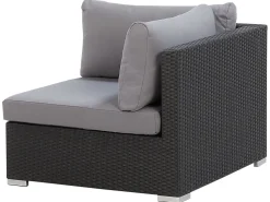 Beliani 4-Istuttava Ulkosohvaryhma Polyrottinki Oikeak. Musta Sano Ii Clearance