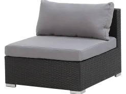 Beliani 4-Istuttava Ulkosohvaryhma Polyrottinki Oikeak. Musta Sano Ii Clearance