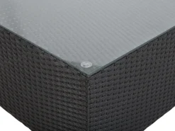 Beliani 4-Istuttava Ulkosohvaryhma Polyrottinki Oikeak. Musta Sano Ii Clearance