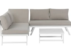 Beliani 5-Istuttava Ulkosohvaryhma Alumiini Ruskeanharmaa Coccorino Cheap