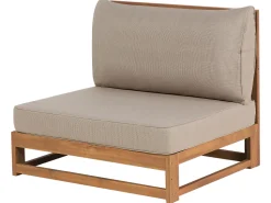 Beliani 4-Istuttava Ulkosohvaryhma Akaasia Oikeak. Vaalea Puu Timor Fashion