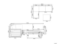 Beliani 4-Istuttava Ulkosohvaryhma Akaasia Oikeak. Vaalea Puu Timor Fashion