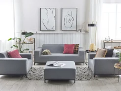 Beliani 5-Istuttava Ulkosohvaryhma Kangas Harmaa/Musta Rovigo Outlet