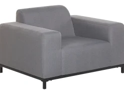 Beliani 5-Istuttava Ulkosohvaryhma Kangas Harmaa/Musta Rovigo Outlet