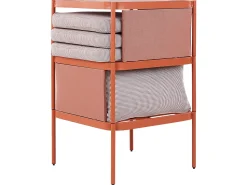 Beliani 2-Istuttava Ulkosohvaryhma Alumiini Oranssi Terracina Hot