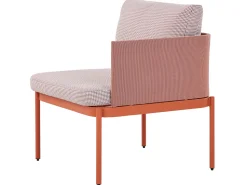 Beliani 2-Istuttava Ulkosohvaryhma Alumiini Oranssi Terracina Hot