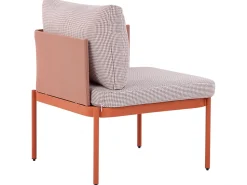 Beliani 2-Istuttava Ulkosohvaryhma Alumiini Oranssi Terracina Hot