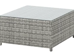 Beliani 4-Istuttava Ulkosohvaryhma Polyrottinki Tummanharmaa Avola Cheap